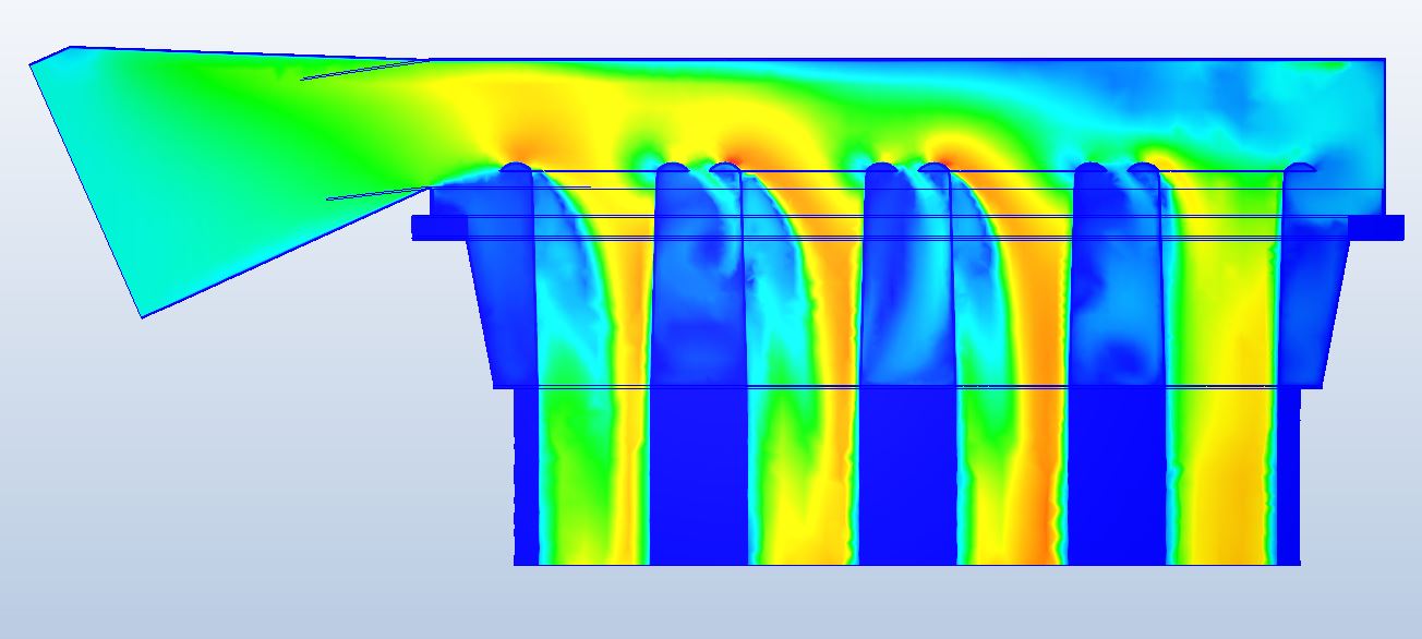 Airbox static flow CFD analysis — photograph