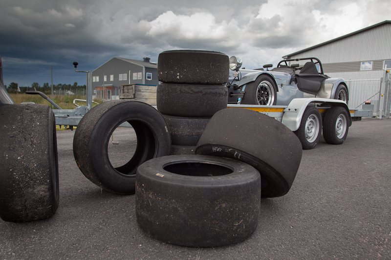 Mantorp and two new sets of slicks — photograph